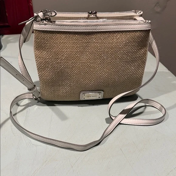 Nine West Crossbody Bag with White Trim - Picture 2 of 5